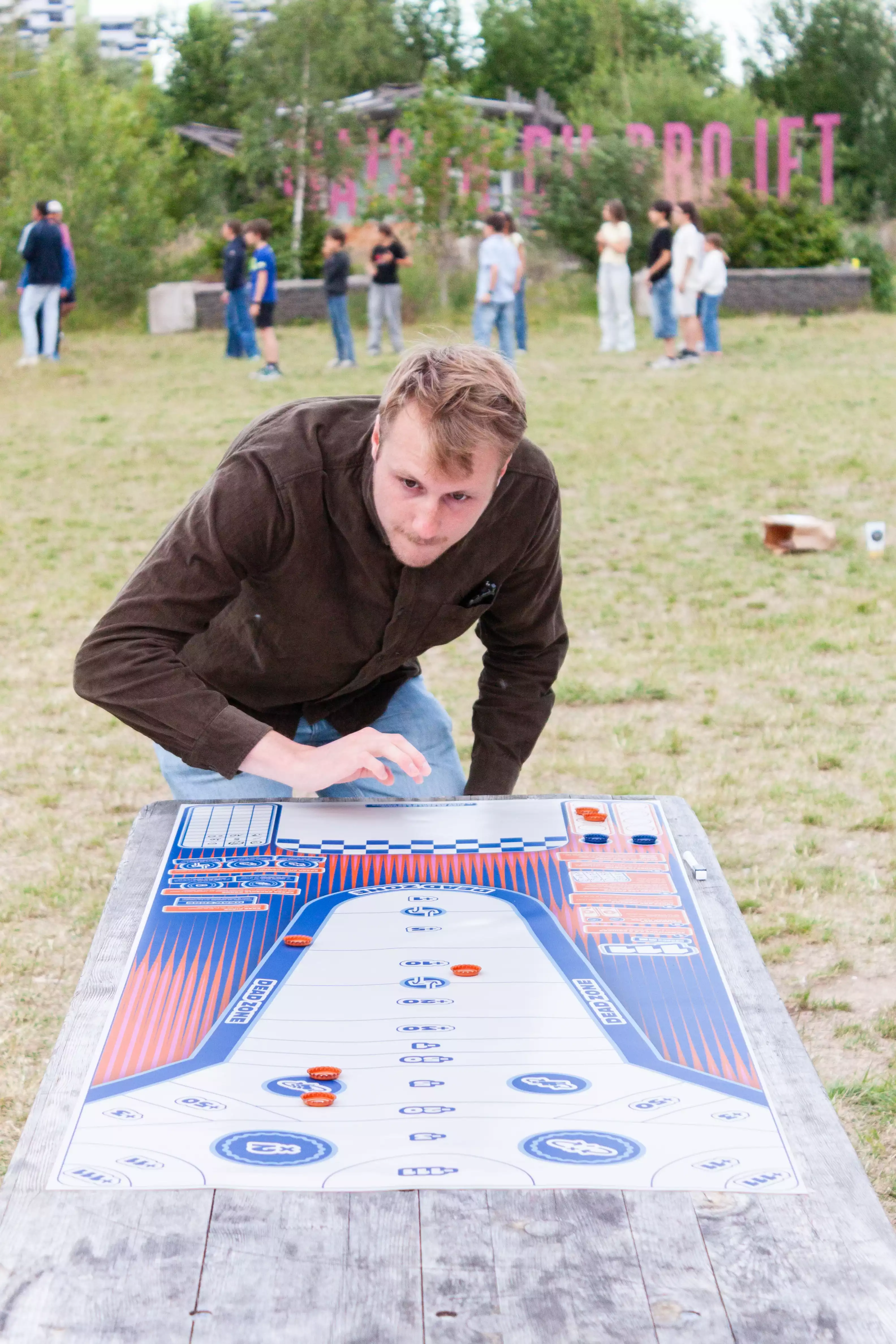 Photo d'un lancer de capsule sur le jeu LE 111